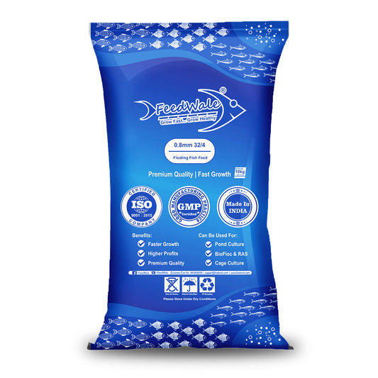 FeedWale 0.8mm 32/4 Floating Fish Feed 10kg Bag