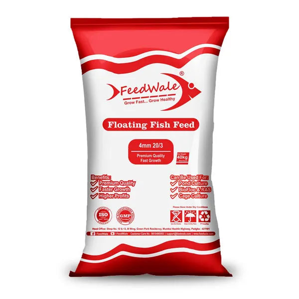FeedWale 4mm 20/3 Floating Fish Feed 40kg Bag