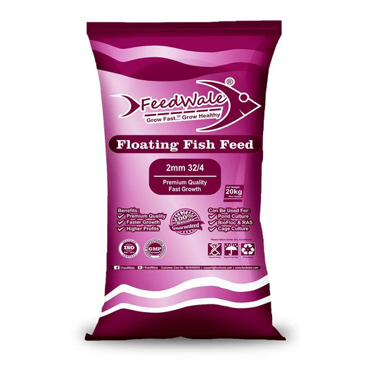 FeedWale 2mm 32/4 Floating Fish Feed 20kg Bag