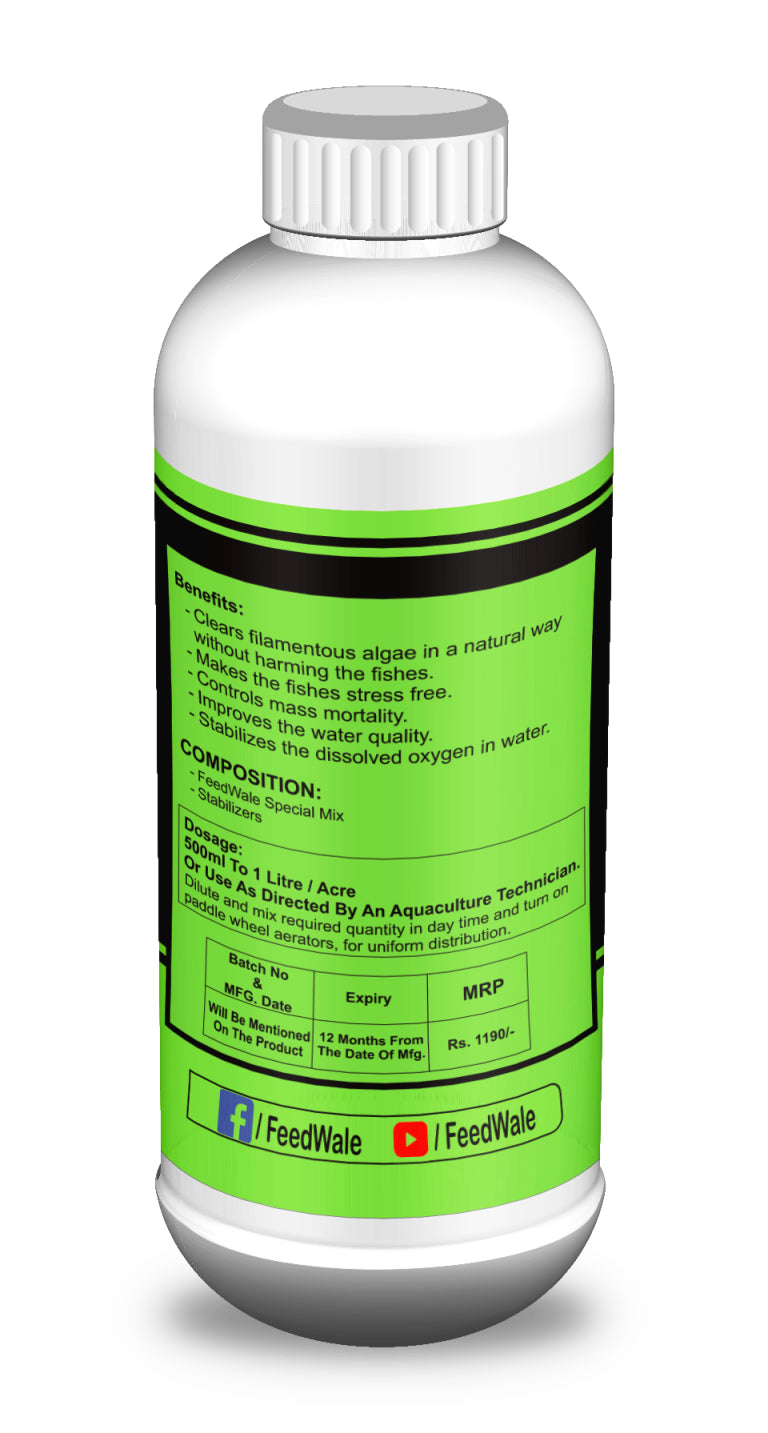 FeedWale Algae Controller for Fish Ponds 1 Litre