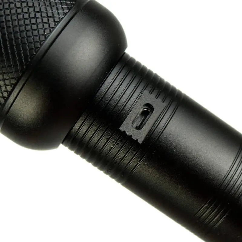Small Sun 300 Meters Rechargeable Flashlight LED Zoomable Torch