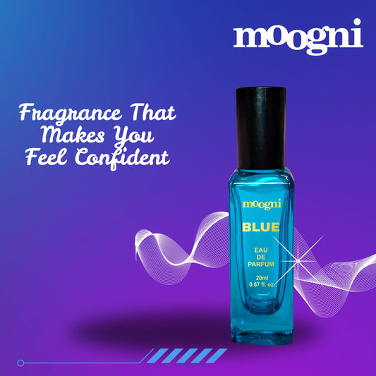BLUE 20ml by Moogni UAE Perfumes A Woody Aromatic Scent for Him