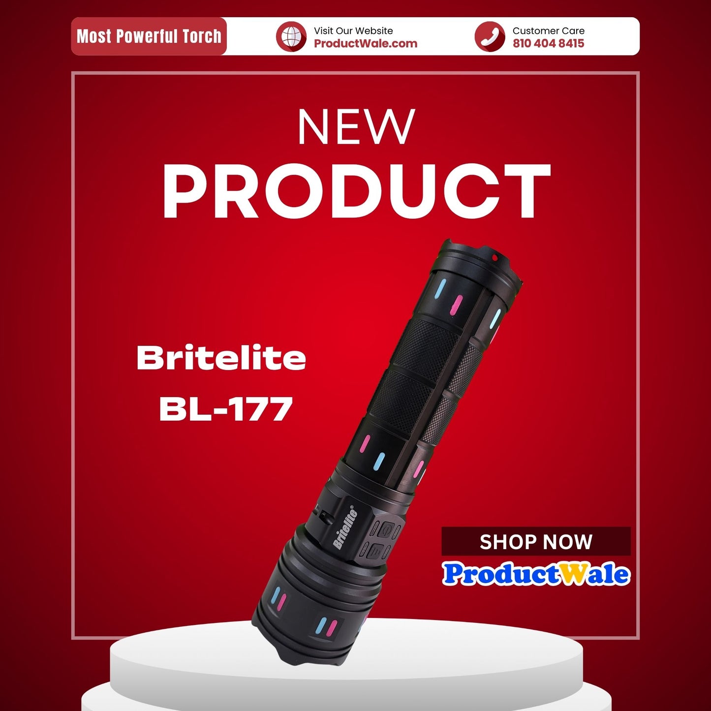 Britelite BL-177 Long Range Torch With Zoom Function