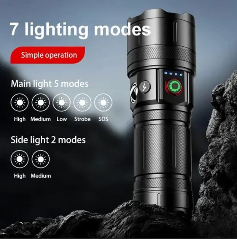 Flashlight With Side Lamp COBA CB-B53-2