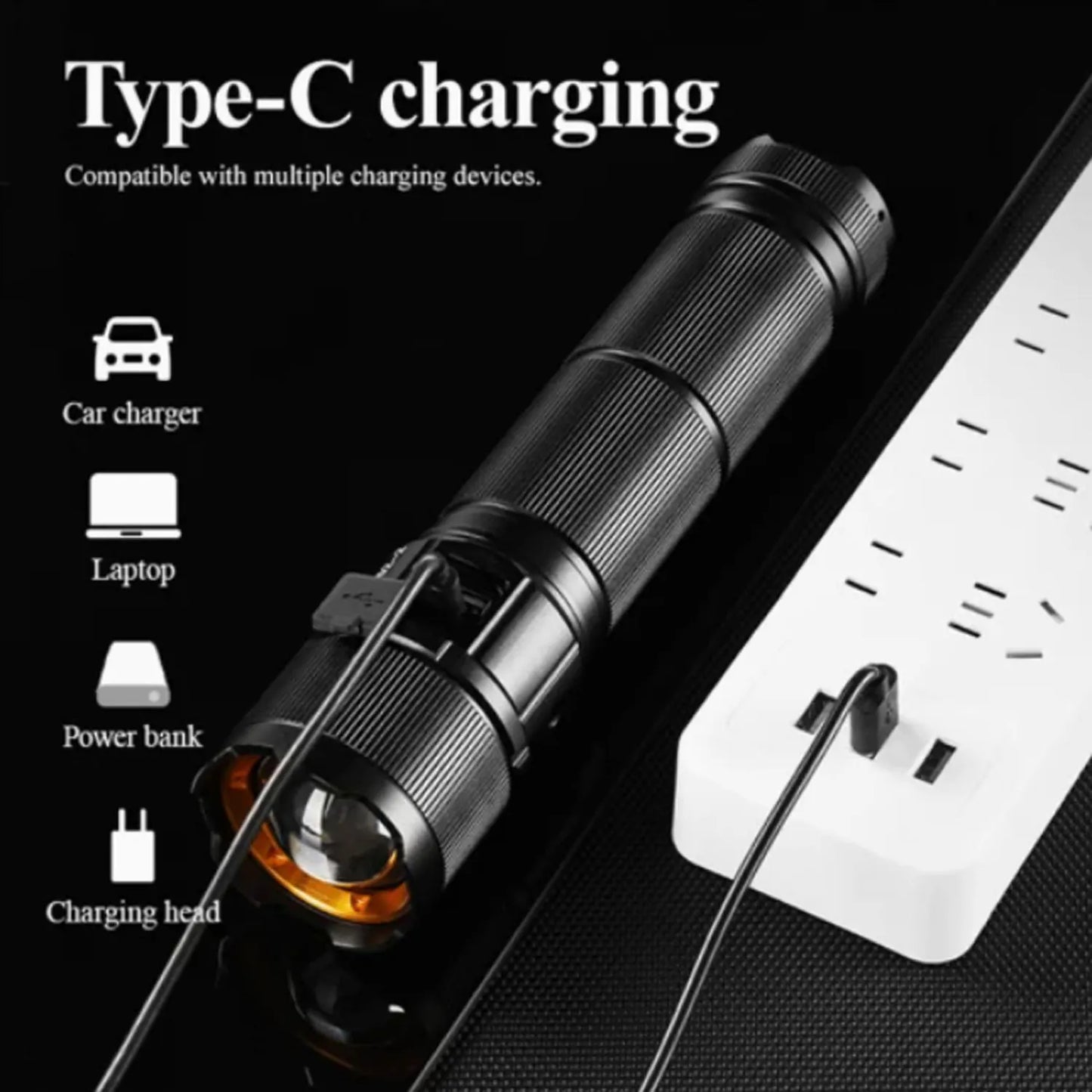 Flashlight Torch COBA CB-B54-2 With 28800mAh Battery