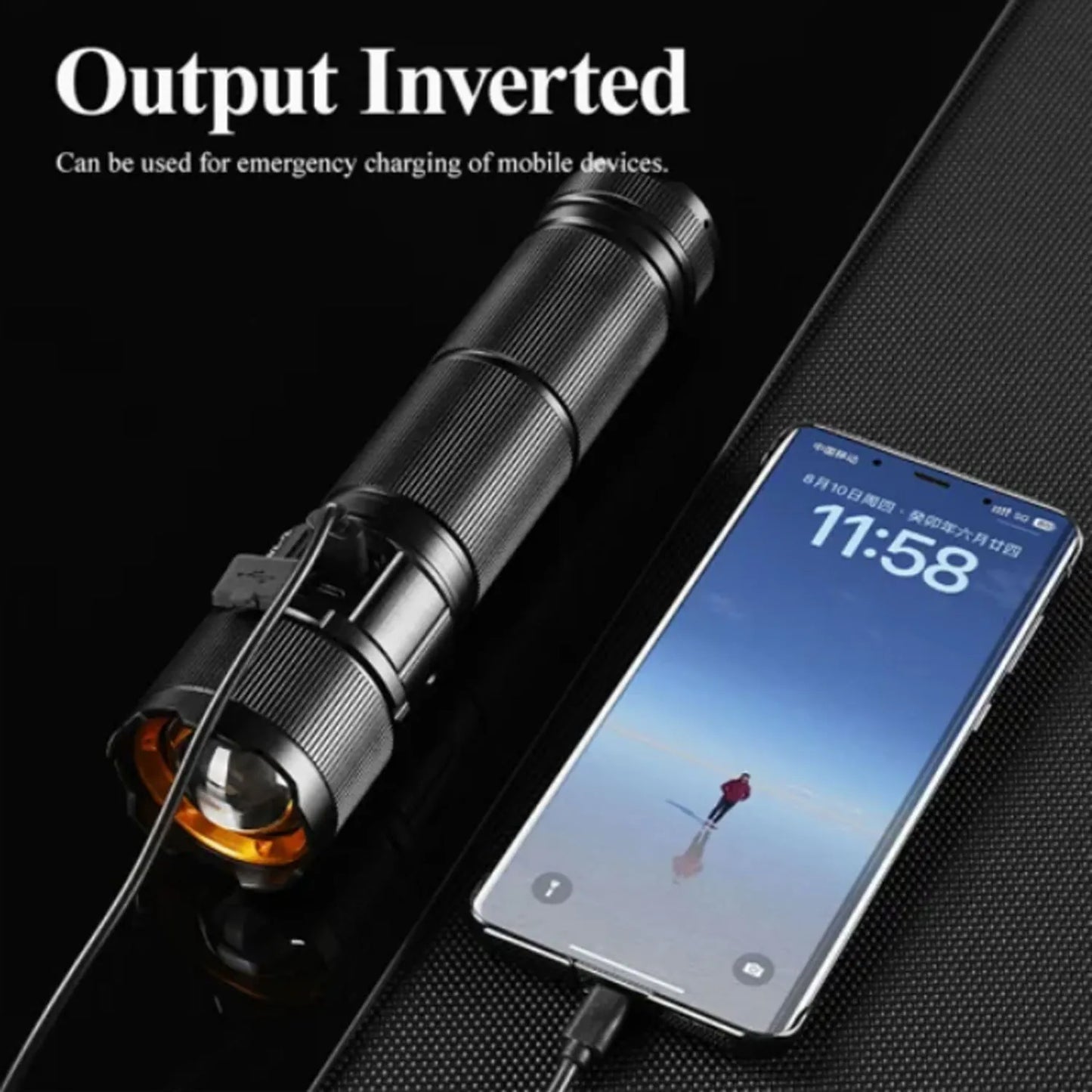 Flashlight Torch COBA CB-B54-2 With 28800mAh Battery