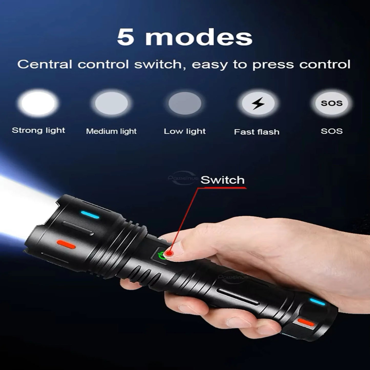 COBA Flashlight CB-W516 Compact Yet Powerful Flashlight