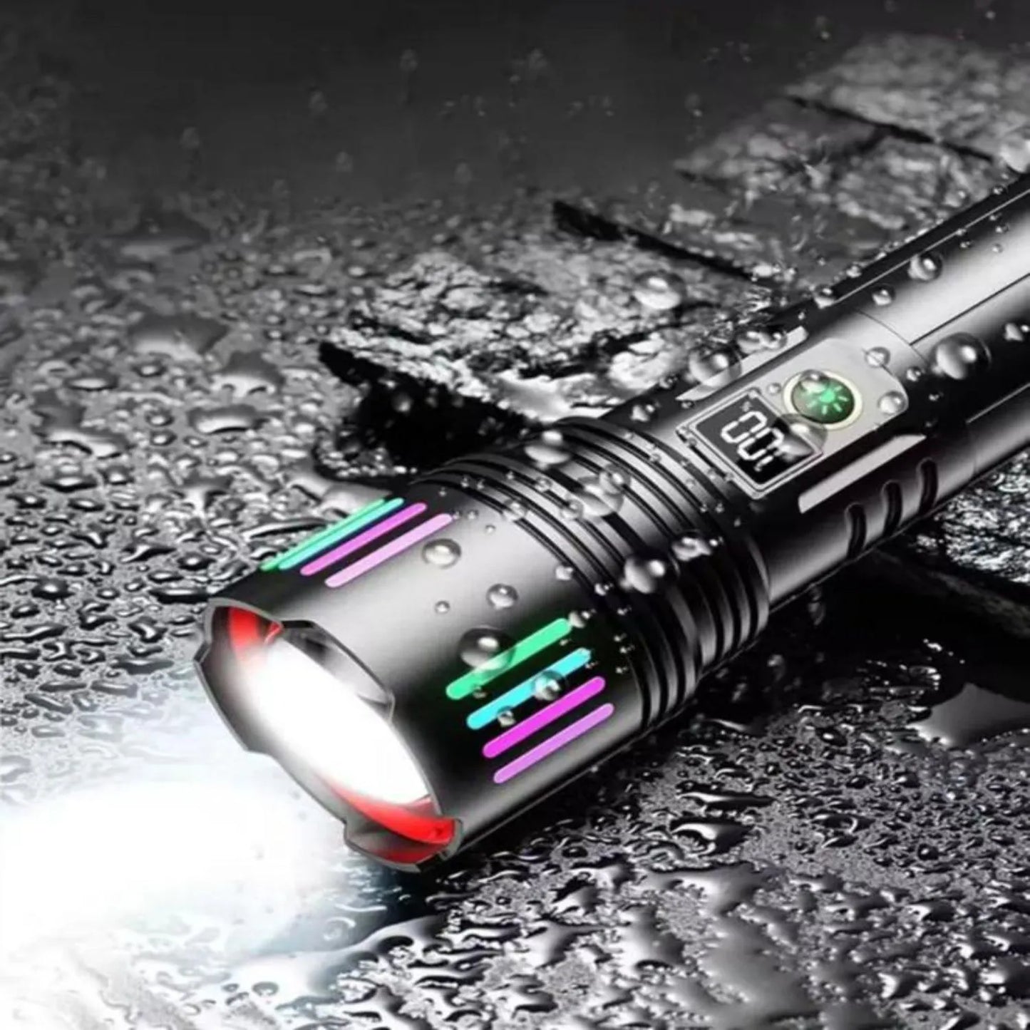COBA CB-W517 Torch Flashlight | 2000M Brightness With Digital Display