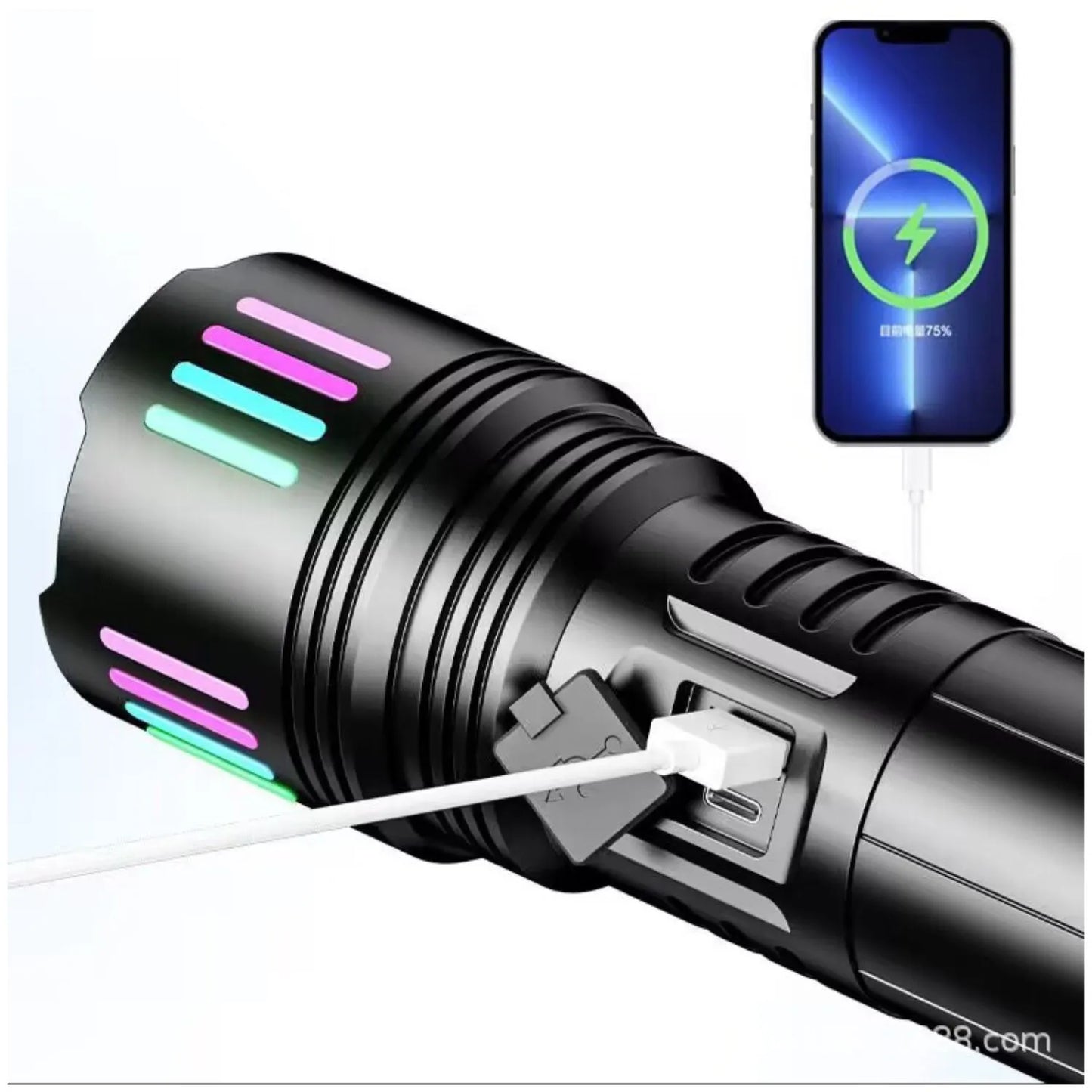 COBA CB-W517 Torch Flashlight | 2000M Brightness With Digital Display