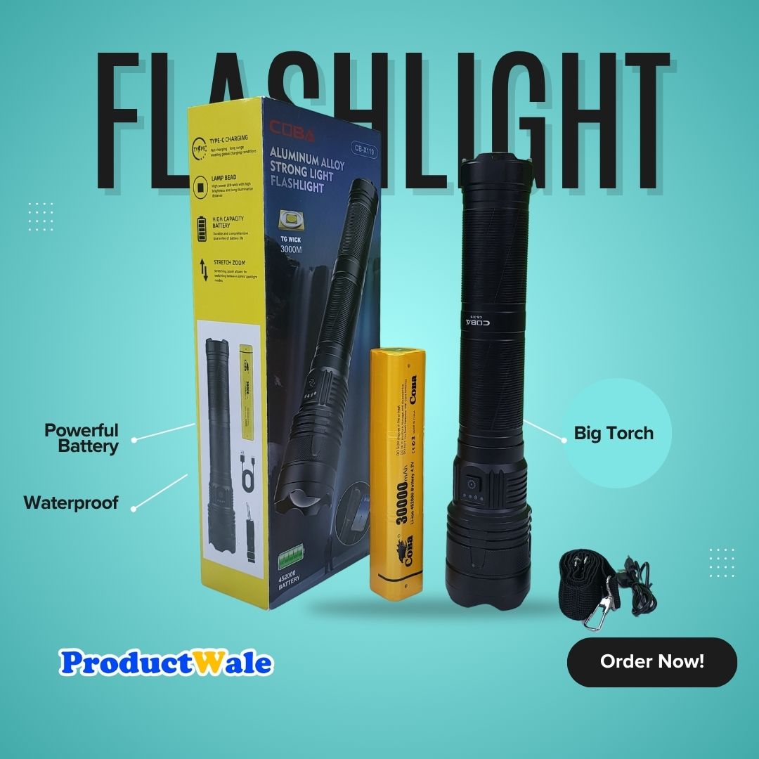 COBA CB-X119 The Longest Flashlight Torch Ever In India