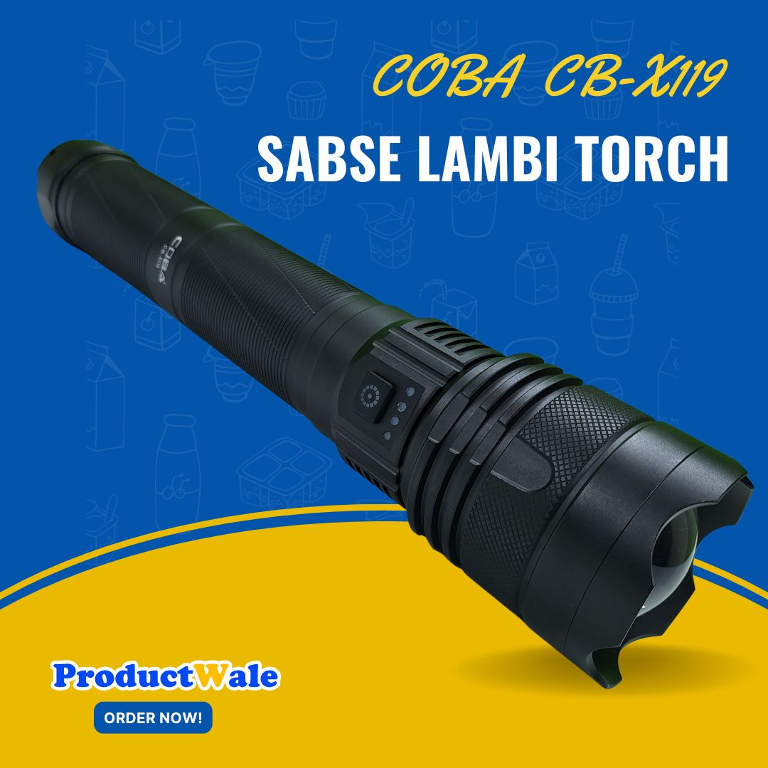 COBA CB-X119 The Longest Flashlight Torch Ever In India
