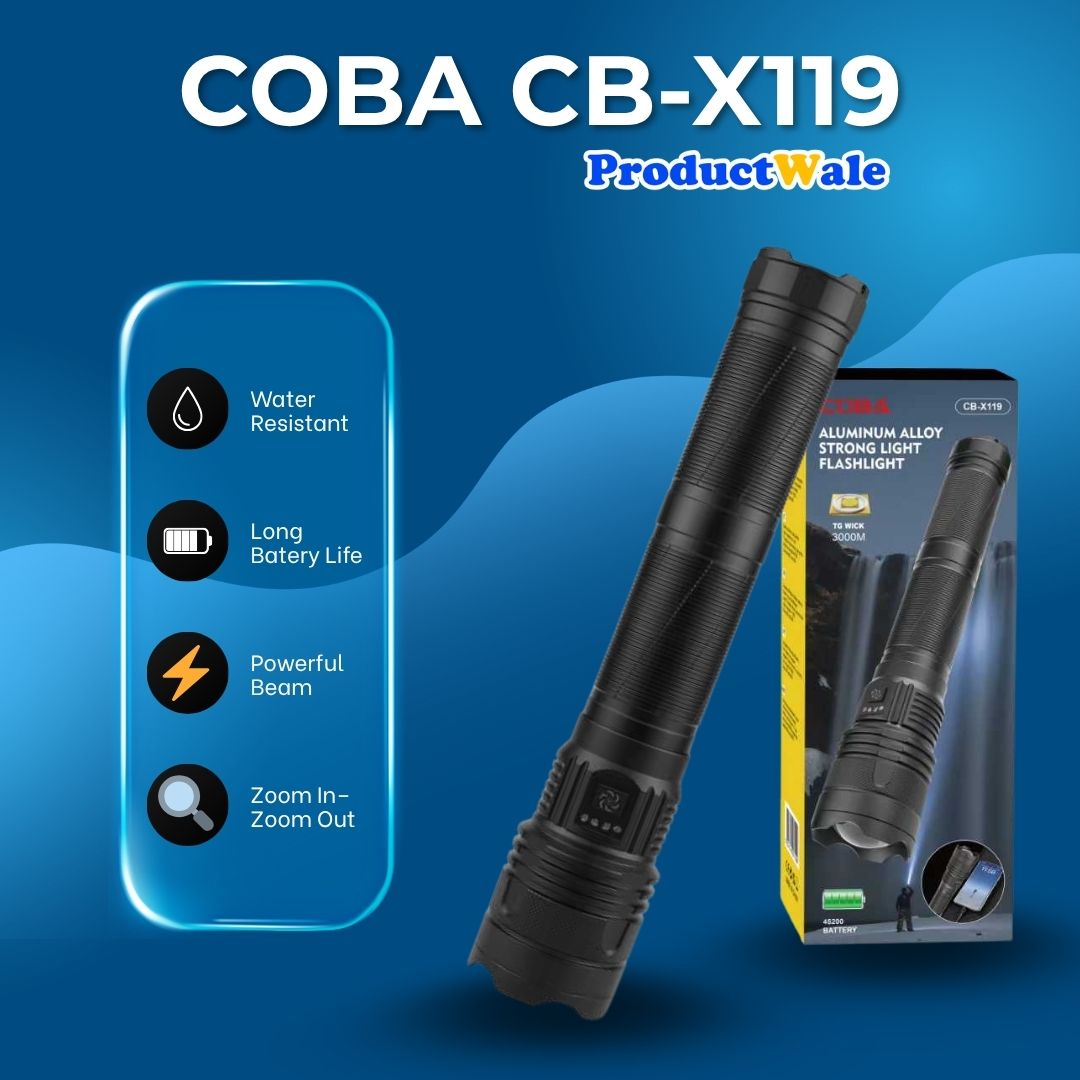 COBA CB-X119 The Longest Flashlight Torch Ever In India