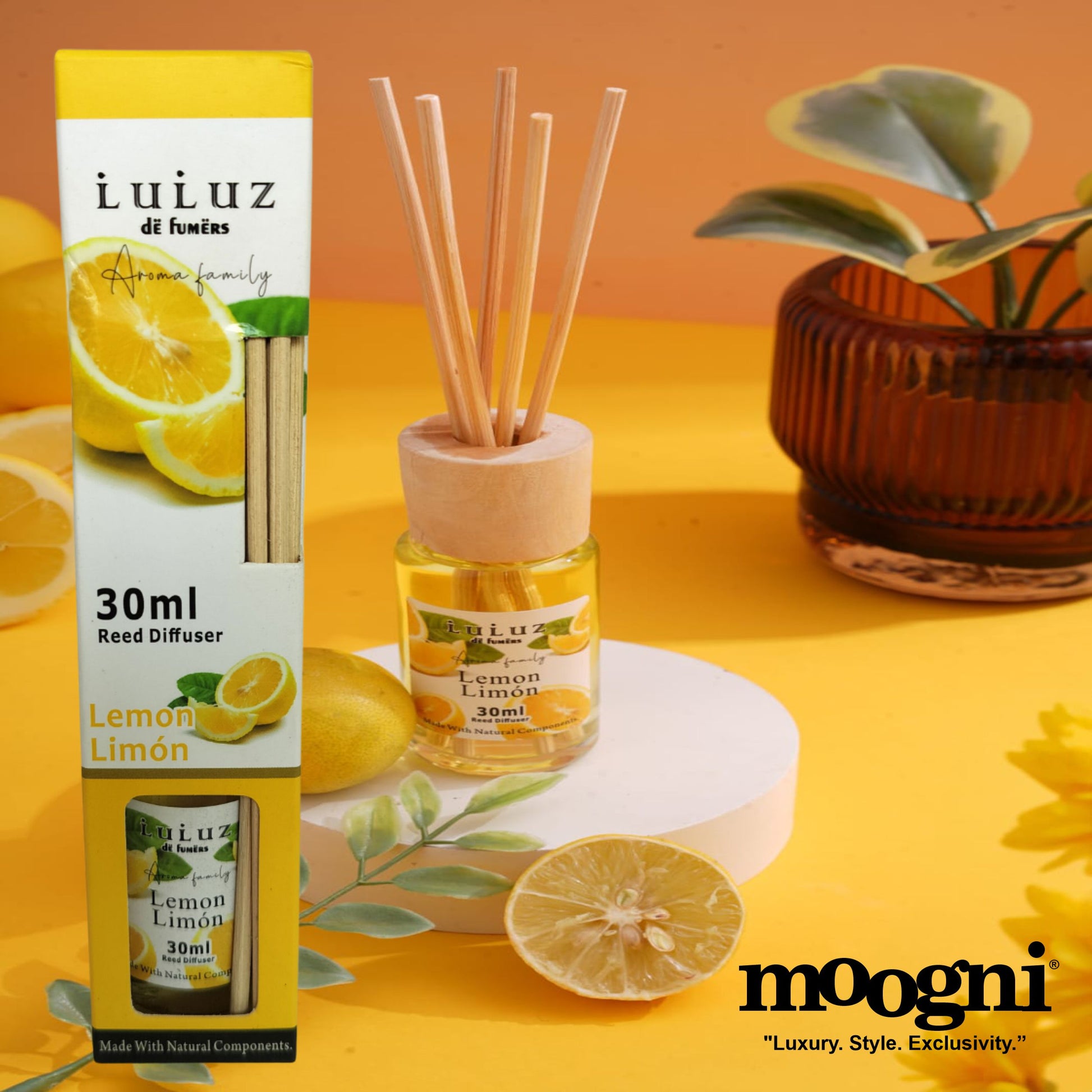lemon Reed Diffuser Sticks