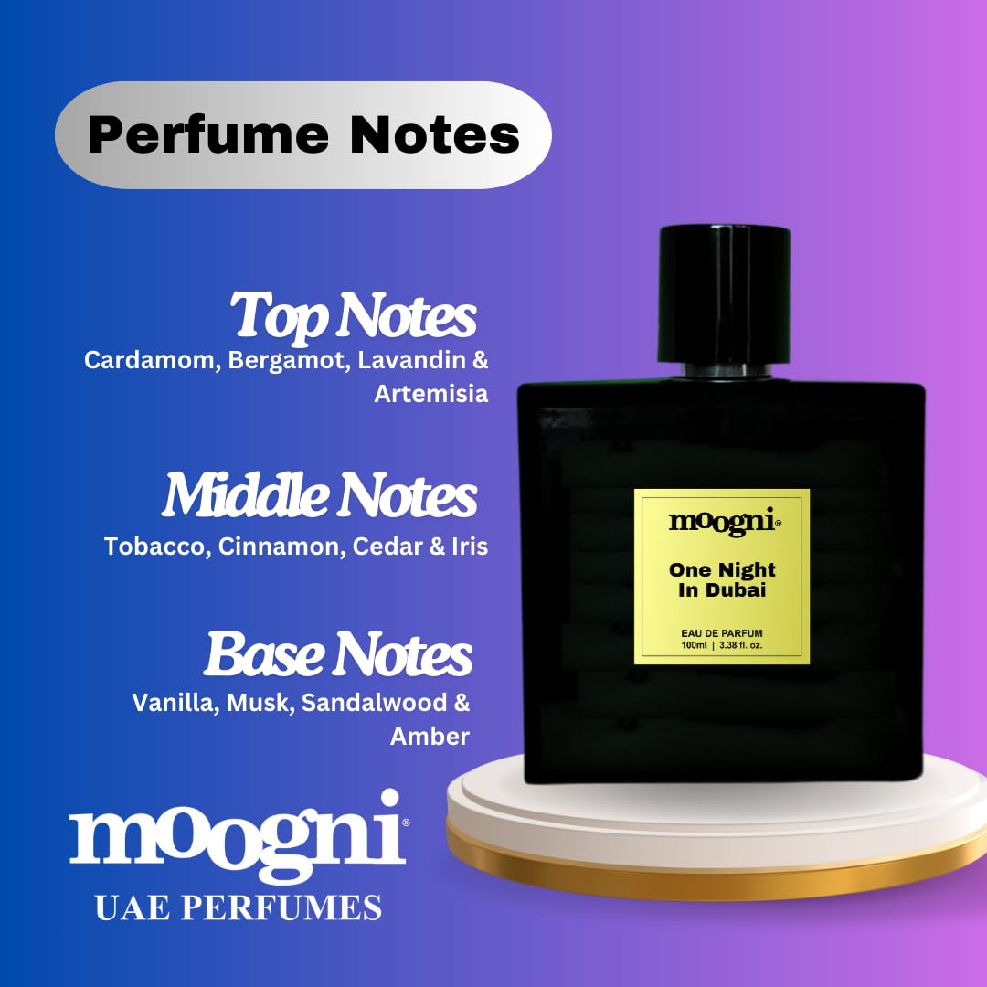 One Night In Dubai 100ml Perfume For Men by Moogni UAE Perfumes