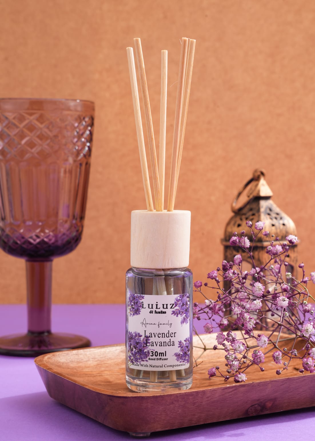 Luluz Reed Diffuser Lavender By Moogni