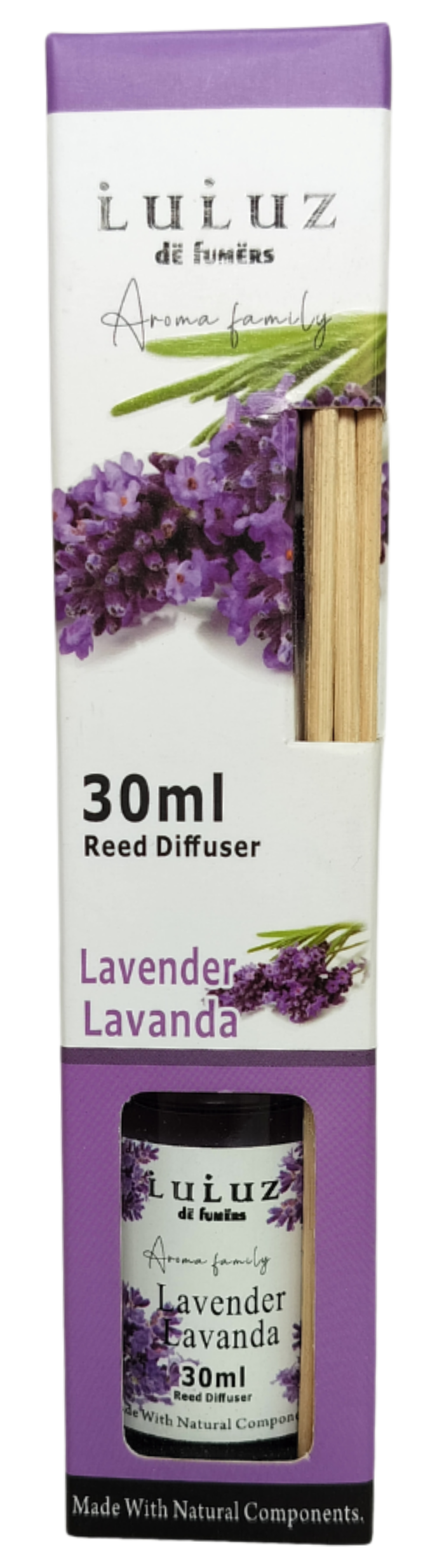 Luluz Reed Diffuser Lavender 30ml by Moogni