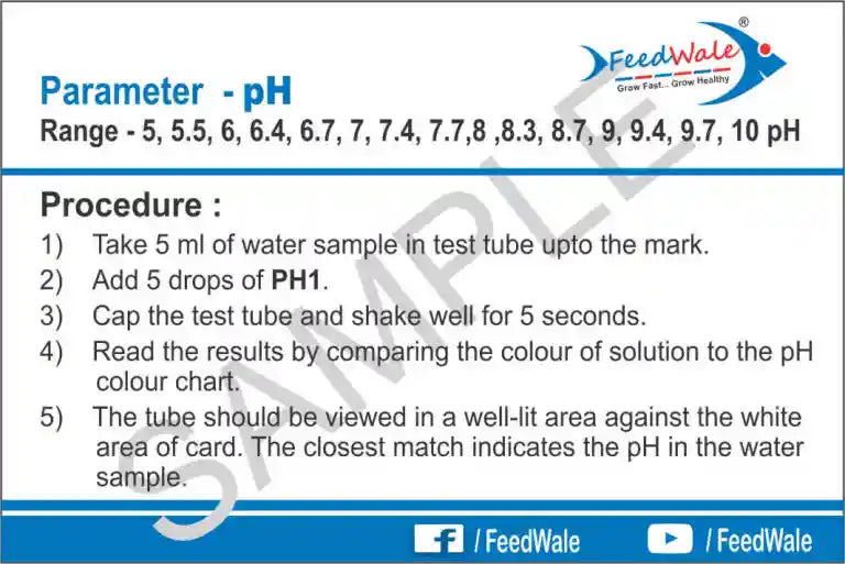 FeedWale pH Test Kit – Fresh Water (225 Tests Per Kit)