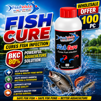 100Pc FeedWale Fish Cure BKC 80% for Fish Farming