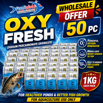 50Pc FeedWale Oxy Fresh Oxygen Releasing Crystals for Fish Farming