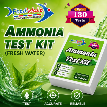 FeedWale Ammonia Test Kit for Fresh Water – 130 Test
