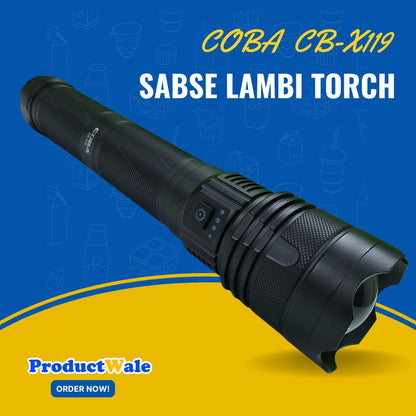 COBA CB-X119 The Longest Flashlight Torch Ever In India