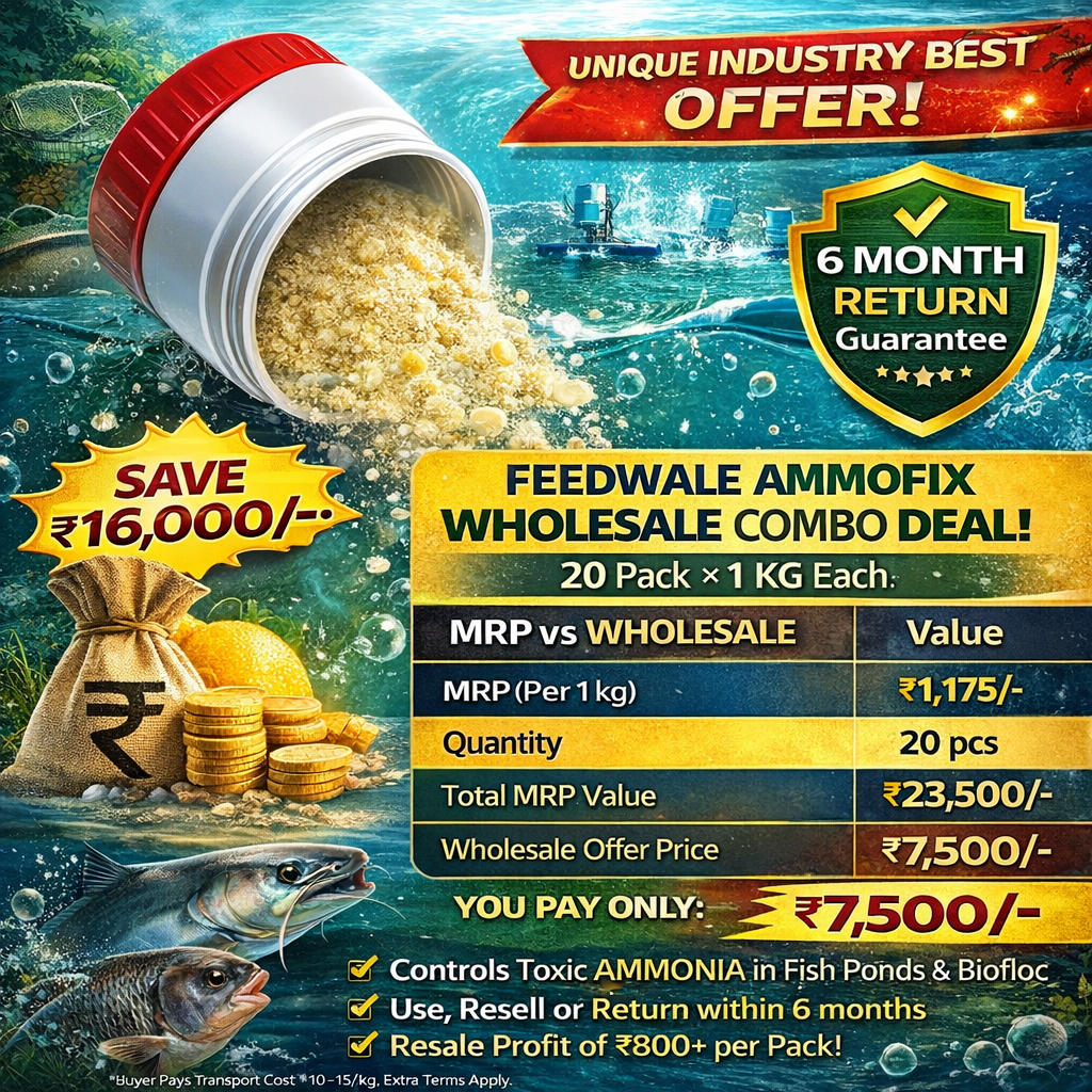 20pc FeedWale AmmoFIX Ammonia Reducer (20 Pack Of 1Kg)