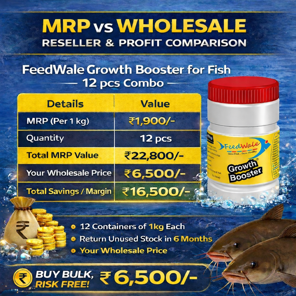 12pc FeedWale Growth Booster For All Kind of Fishes