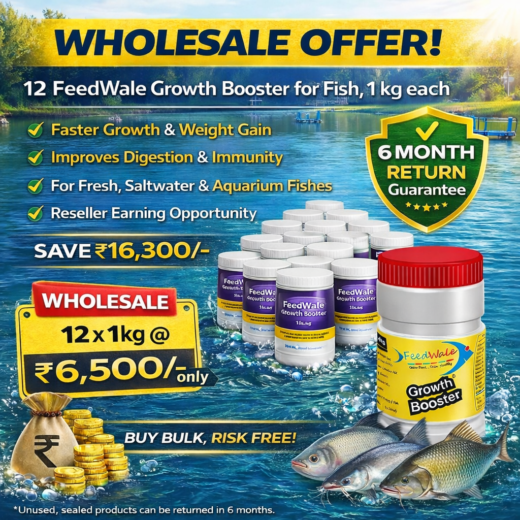 12pc FeedWale Growth Booster For All Kind of Fishes