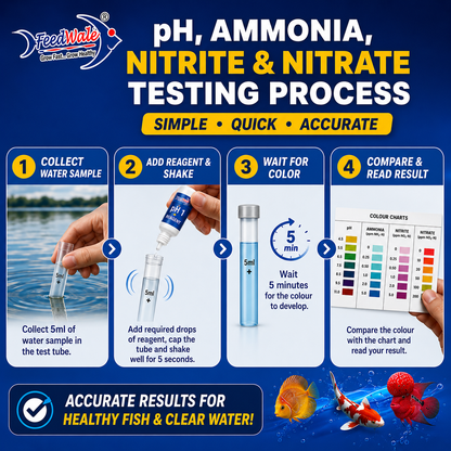 Freshwater Master Test Kit - testing process