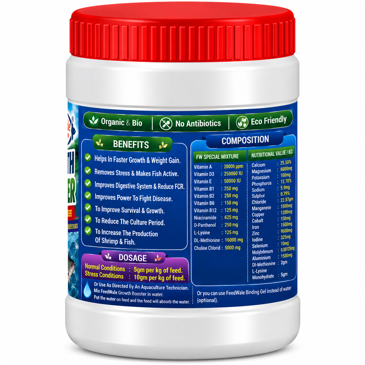 FeedWale Aquatic Feed Supplement for Fish Farming