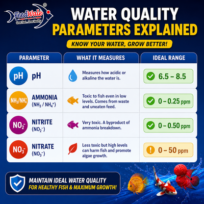 Water quality parameters explained with ideal ranges