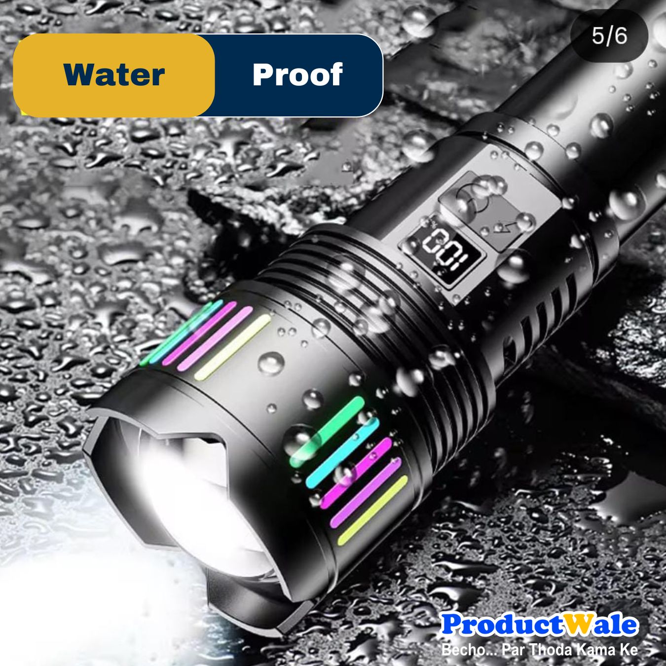 Waterproof Flashlight Torch 